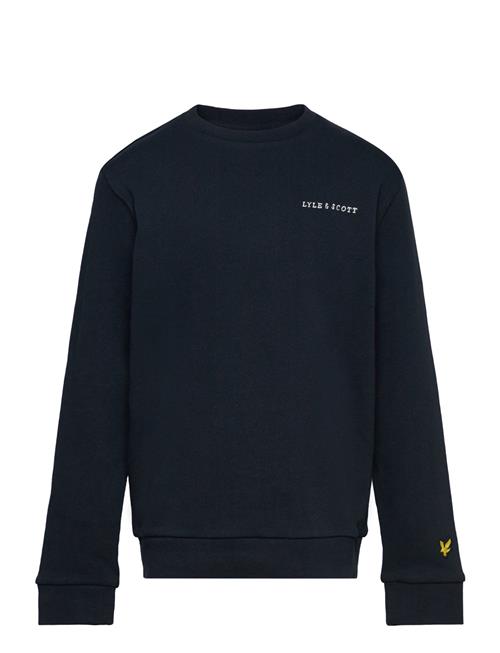 Lyle & Scott Script Crew Neck Sweatshirt Lyle & Scott Navy