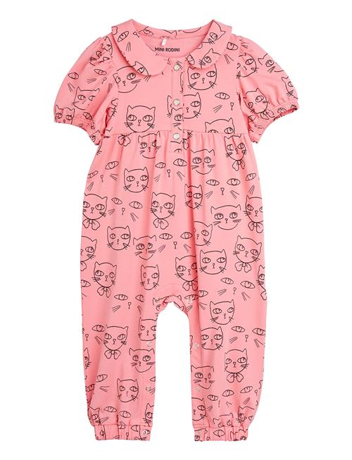 Mini Rodini Cathlethes Aop Jumpsuit Baby Mini Rodini Pink