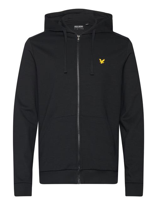 Se Lyle & Scott Sport Full-Zip Hoodie Lyle & Scott Sport Black ved Booztlet