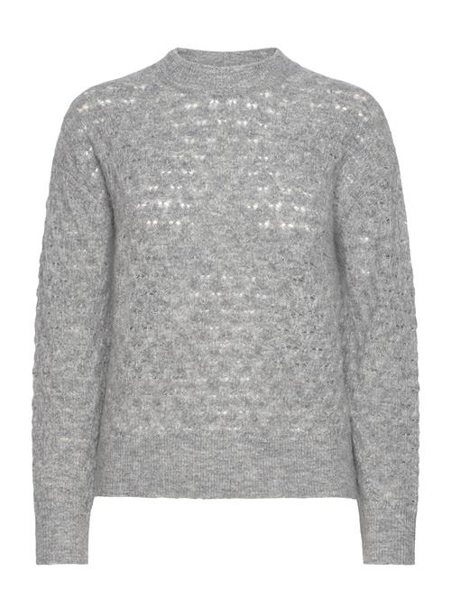 Saanour Pointelle Sweater 7355 Samsøe Samsøe Grey