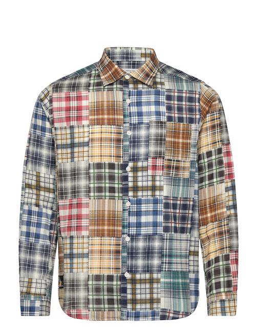 Percival Zinger Patchwork Long Sleeve Shirt Percival Patterned