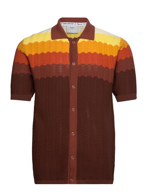 Percival Gum Drop Knitted Shirt Percival Brown