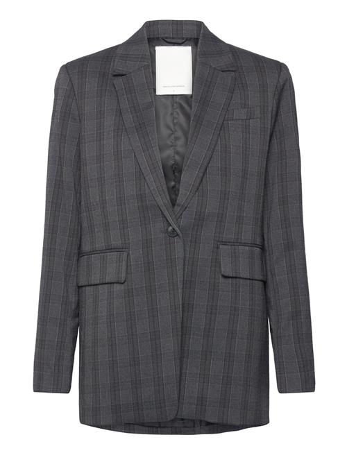 MSCH Copenhagen Mschcalile Loose Blazer Chk MSCH Copenhagen Grey