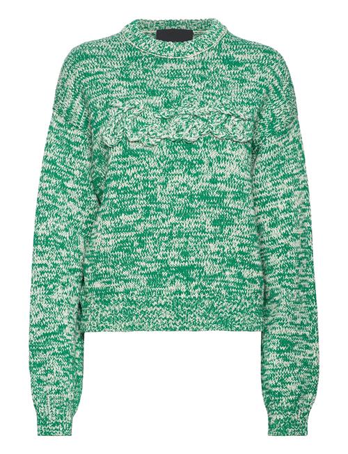 Se ROTATE Birger Christensen Round Neck Knit Jumper ROTATE Birger Christensen Green ved Booztlet