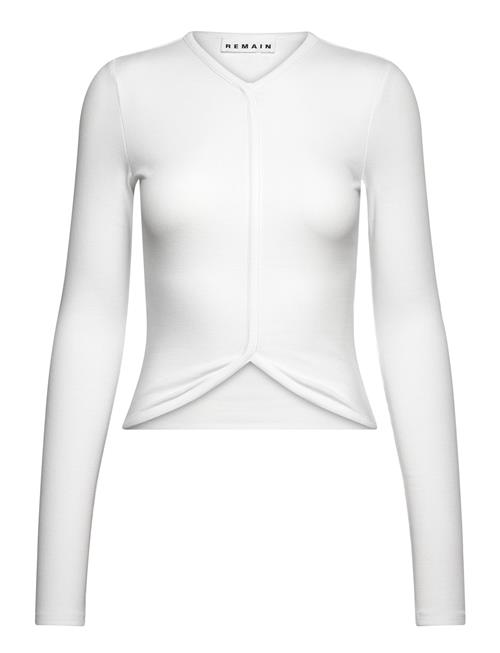 Se REMAIN Birger Christensen Long Sleeve Shirt REMAIN Birger Christensen White ved Booztlet