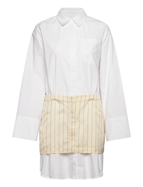 REMAIN Birger Christensen Layered Suiting Dress REMAIN Birger Christensen White