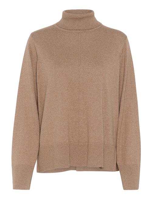 Cranva Rollneck Pullover Cream Brown