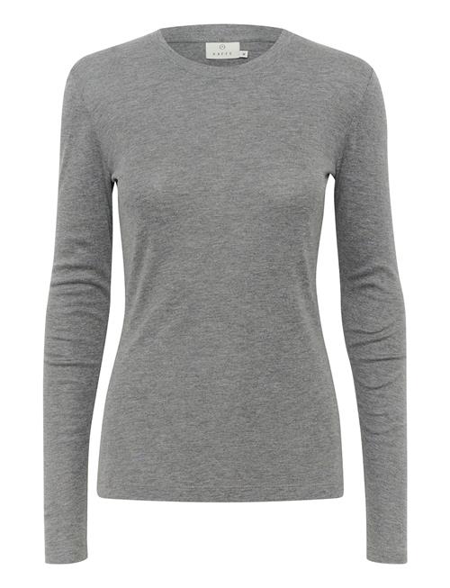 Karonia Ls T-Shirt Kaffe Grey