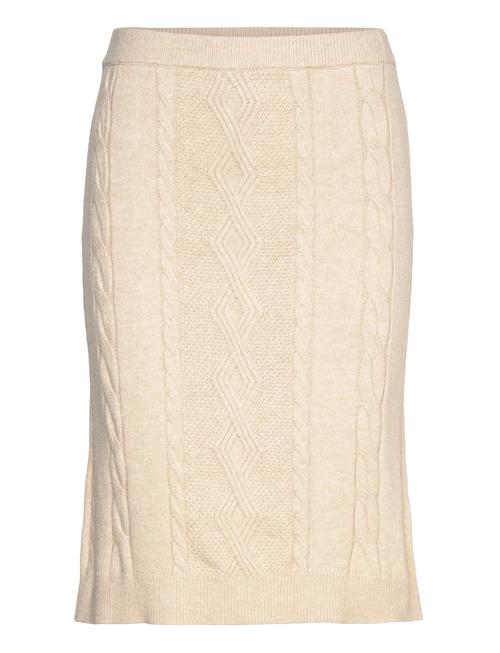 Cream Crdela Short Knit Skirt Cream Beige