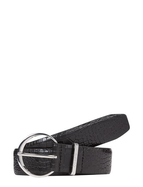 Calvin Klein Must Rnd Buckle Belt 3.0_Croco Calvin Klein Black