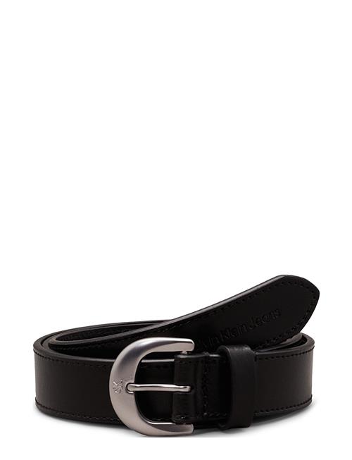 Se Calvin Klein Classic Round Lthr Belt 25Mm Calvin Klein Black ved Booztlet