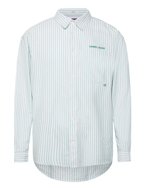 Tommy Jeans Tjm Stripe Classics Shirt Ext Tommy Jeans Green