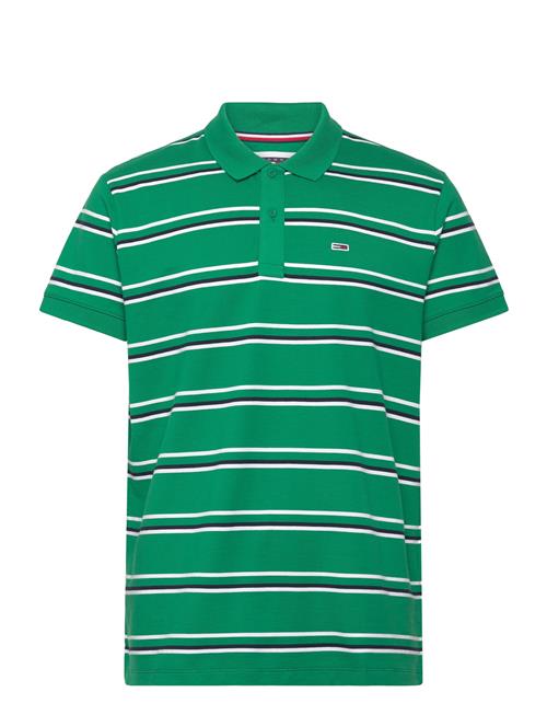 Tjm Reg Essential Stripe Polo Tommy Jeans Green