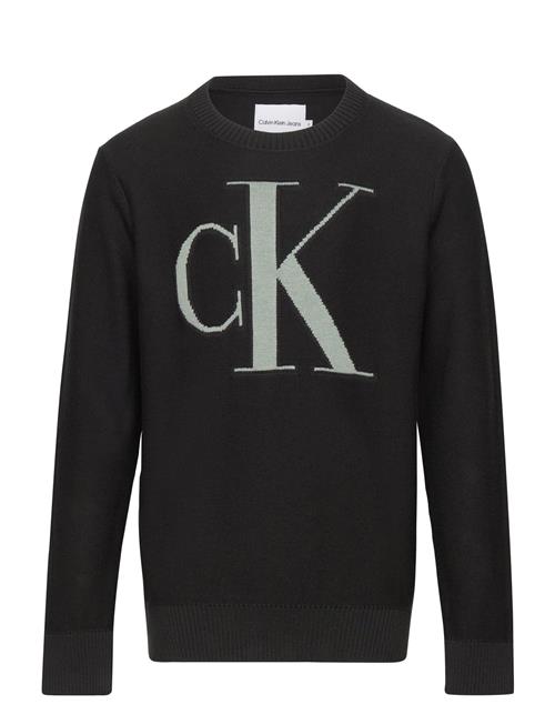 Calvin Klein Monogram Reg. Sweater Calvin Klein Black