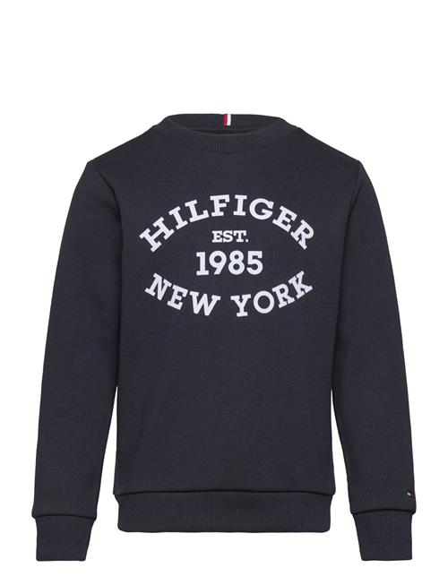 Tommy Hilfiger Monotype Flock Reg Sweatshirt Tommy Hilfiger Navy