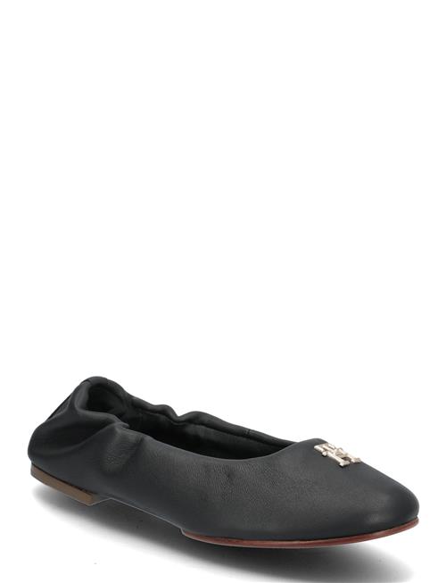 Se Tommy Hilfiger Th Elevated Elastic Ballerina Tommy Hilfiger Black ved Booztlet