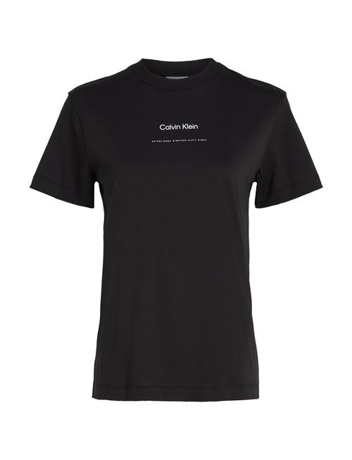 Se Calvin Klein Multi Logo Regular T-Shirt Calvin Klein Black ved Booztlet