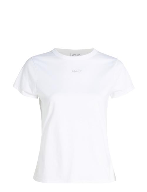 Se Calvin Klein Nano Logo Slim T-Shirt Calvin Klein White ved Booztlet