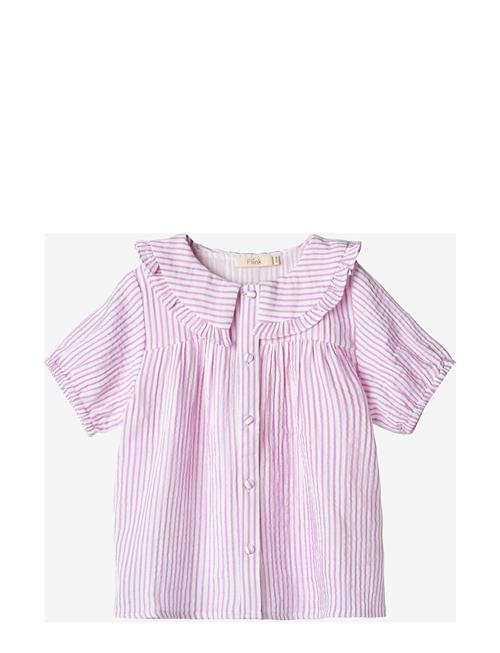 Fliink Ciao Stripe Ss Shirt Fliink Pink