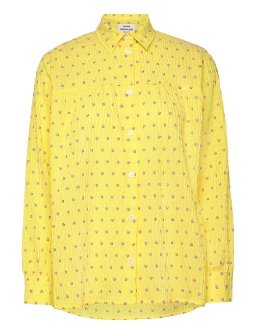 Mads Nørgaard Crinckle Pop Vinny Shirt Aop Mads Nørgaard Yellow