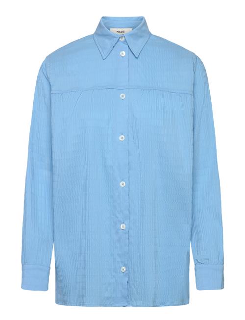 Mads Nørgaard Crinckle Pop Vinny Shirt Mads Nørgaard Blue