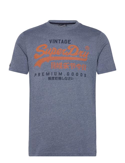 Se Superdry Vl Premium Goods Graphic Tee Superdry Blue ved Booztlet