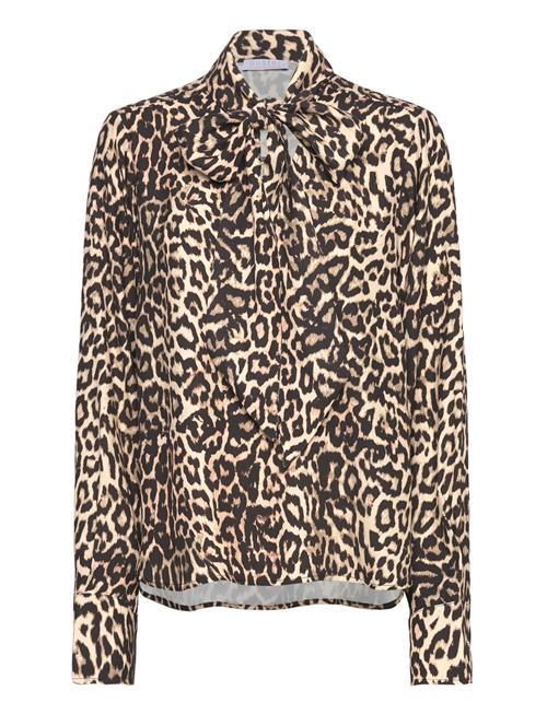 Se Coster Copenhagen Shirt In Leo Print Coster Copenhagen Brown ved Booztlet