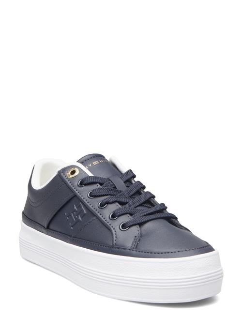 Se Tommy Hilfiger Essential Vulc Sneaker Monogram Tommy Hilfiger Navy ved Booztlet