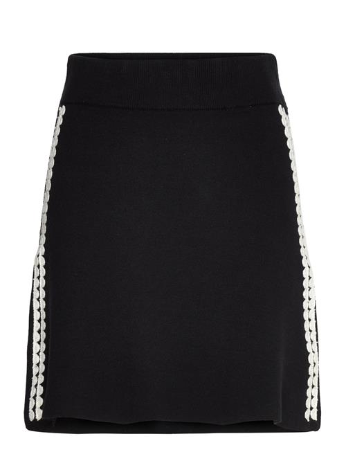 Object Objrashia Knit Hw Re Short Skirt 134 Object Black