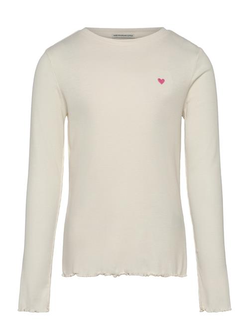 Se Tom Tailor Embroidered Rib Longsleeve Tom Tailor Cream ved Booztlet