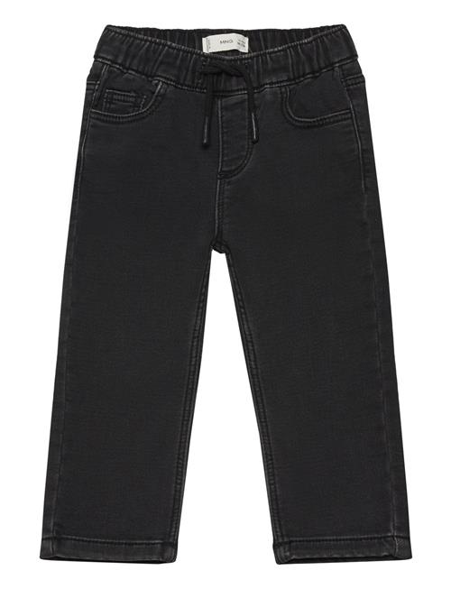 Mango Drawstring Waist Jeans Mango Black