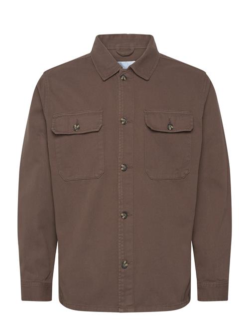 Heavy Twill Overshirt Lindbergh Brown