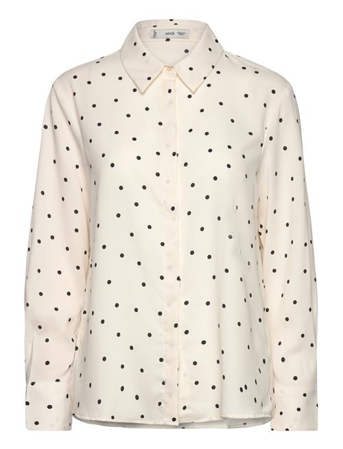 Mango Flowy Printed Shirt Mango White