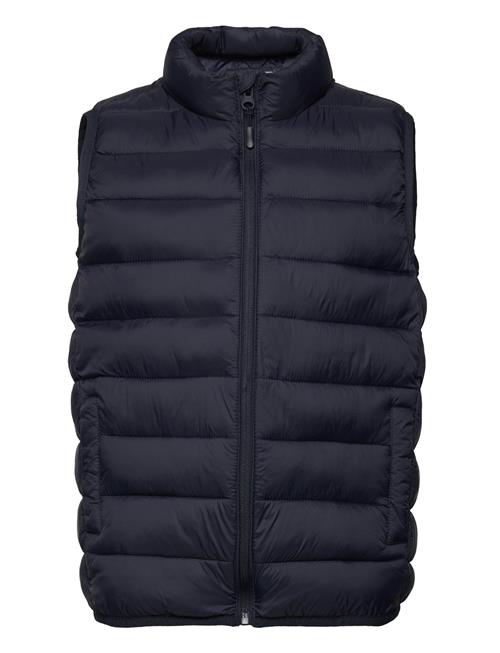 Se Mango Quilted Gilet Mango Navy ved Booztlet