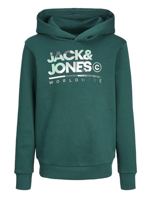 Se Jack & Jones Jjluke Sweat Hood Mni Jack & J S Green ved Booztlet