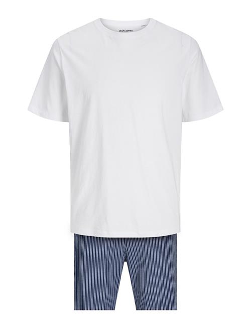 Jack & Jones Jacbasic Tee And Woven Pants Giftbox Jack & J S White