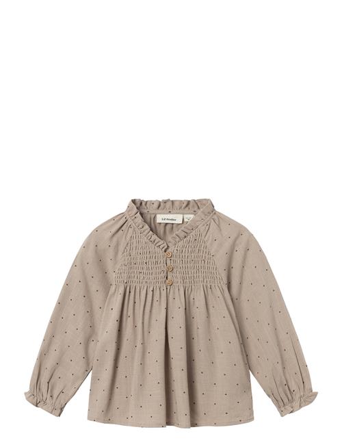 Se Lil'Atelier Nmfnuna Ls Shirt Lil Lil'Atelier Beige ved Booztlet