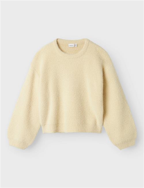 Se name it Nkfnikaline Ls Short Knit Name It Cream ved Booztlet