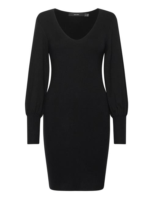 Vero Moda Vmhollykarispuff Ls V-Neck Dress Ga Boo Vero Moda Black