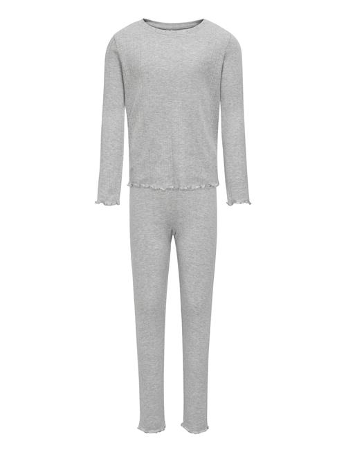 Kids Only Kogmunte Loungewear L/S Pant Set Jrs Kids Only Grey