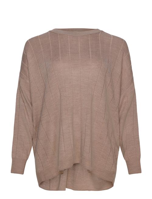 Cartess Ls O-Neck Knt ONLY Carmakoma Brown