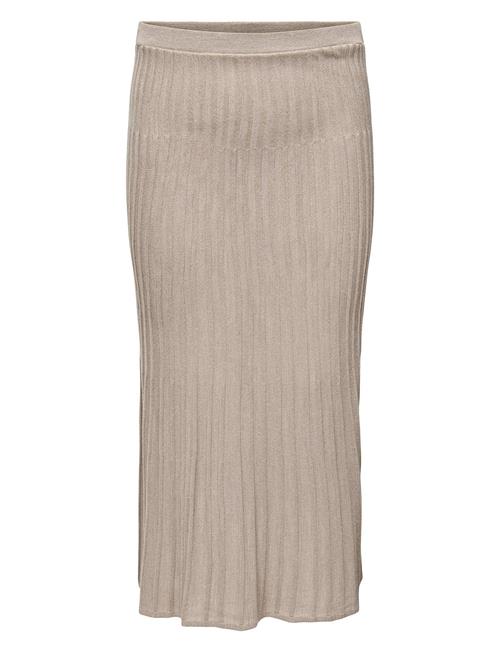 Cartess Midi Skirt Knt ONLY Carmakoma Beige