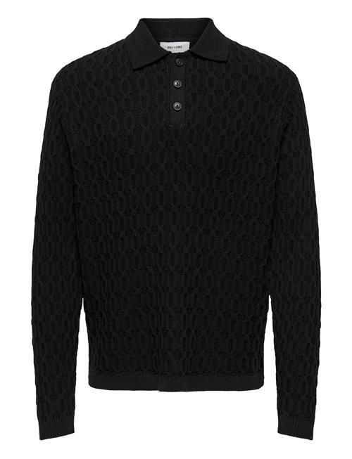 ONLY & SONS Onsleonard Life Reg 7 Polo Knit Cs ONLY & SONS Black