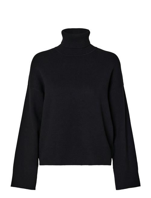 Selected Femme Slfkamma Ls Knit Roll Neck Noos Selected Femme Black