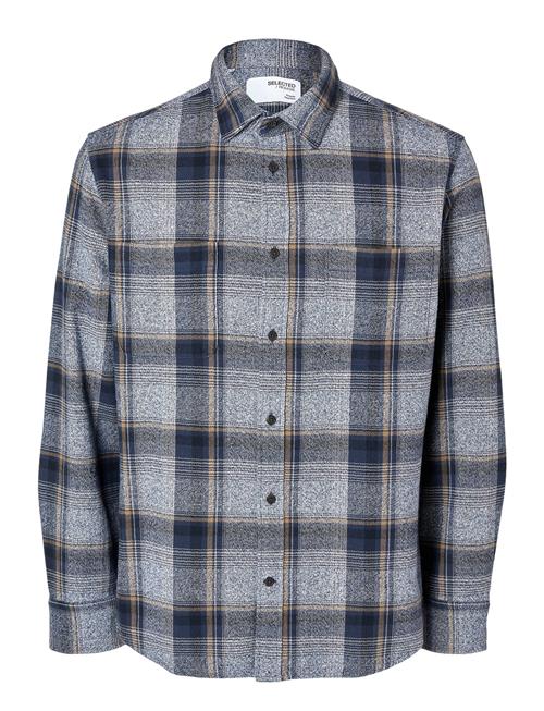 Slhregowen-Grindle Check Shirt Ls Selected Blue