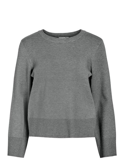 Vicassie O-Neck L/S Knit Top - Noos Vila Grey