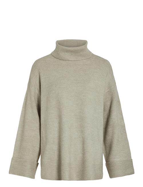 Vila Virolfie L/S Highneck Knit Pullover/Ka Vila Beige