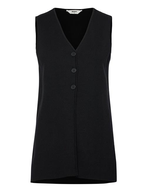 Object Objreynard Lo V-Neck Vest Div Object Black