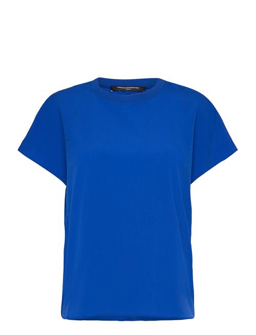 Crepe Light Crew Neck Top French Connection Blue