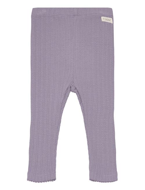 Se Fixoni Leggings Pointelle Fixoni Purple ved Booztlet